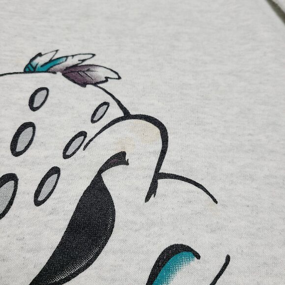 Vintage Anaheim Mighty Duck Crewneck Sweatshirt Youth Size Large NUTMEG Made USA - Picture 6 of 8